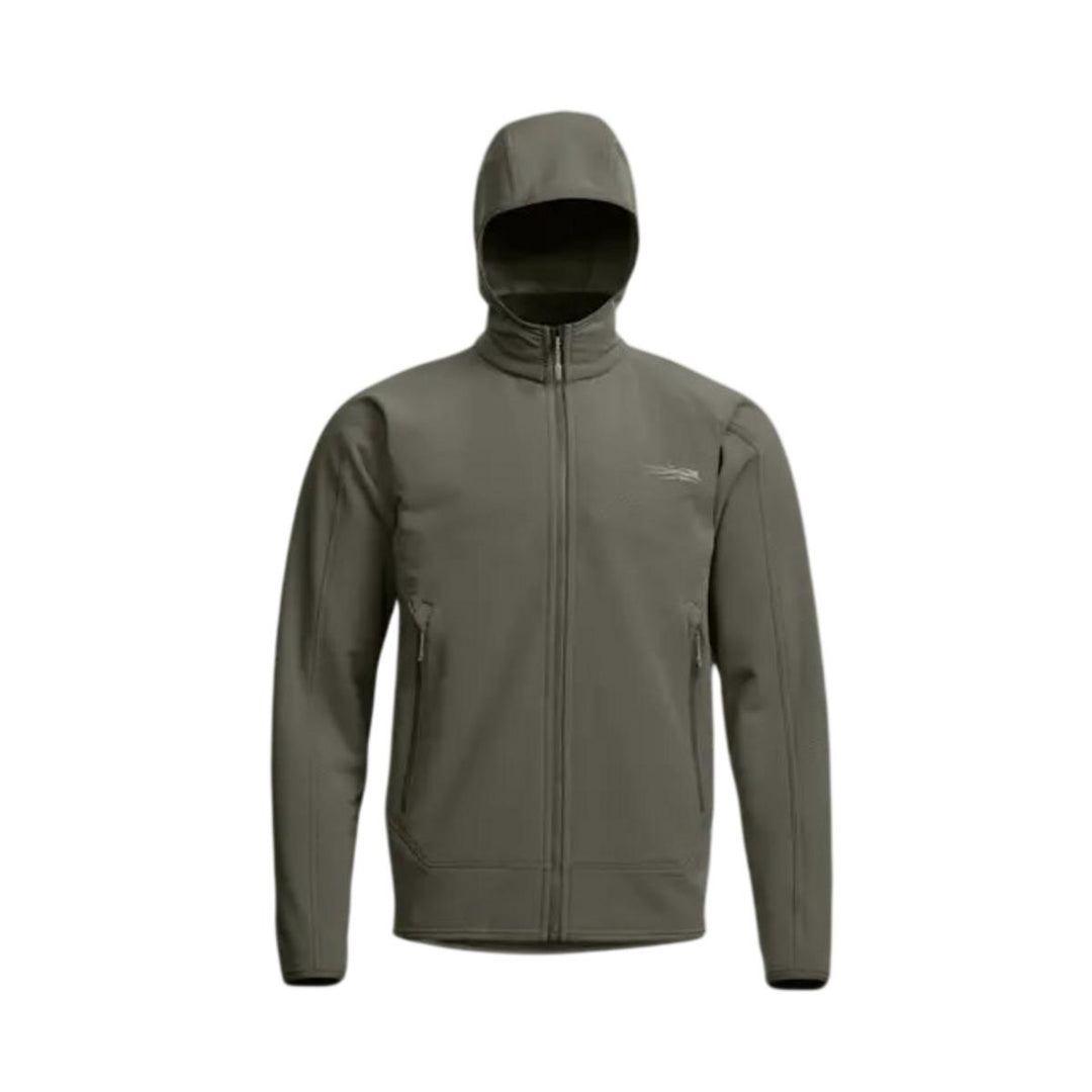 Alpha Fleece Hooded Jacket Bark Brown