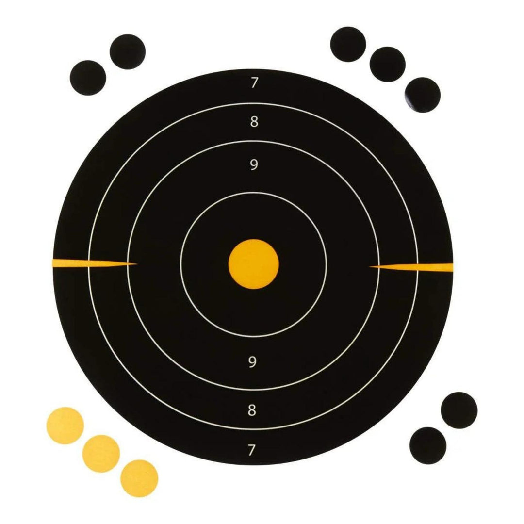 Allen EZ Aim Adhesive Splash 8 Inch Bullseye Target 6 Pack