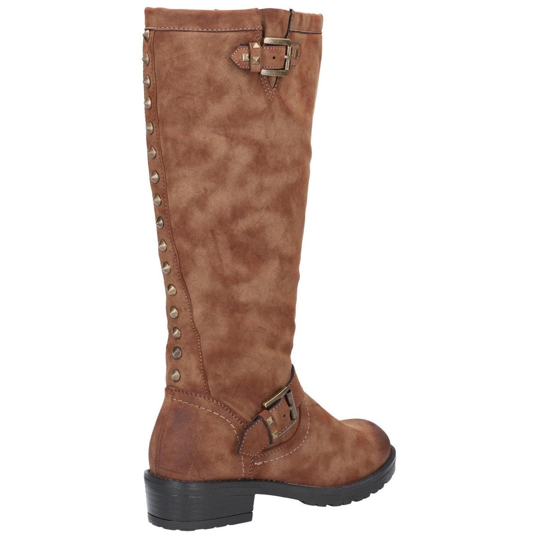 Divaz Courtney Zip Up Boot Tan