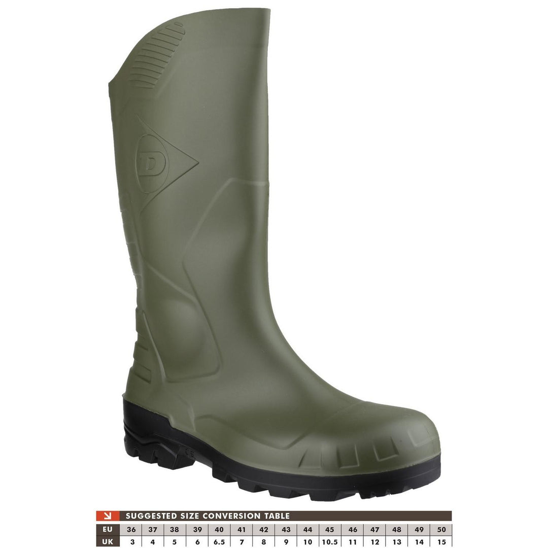 Dunlop Devon Full Safety Wellington Green/Black – view 6