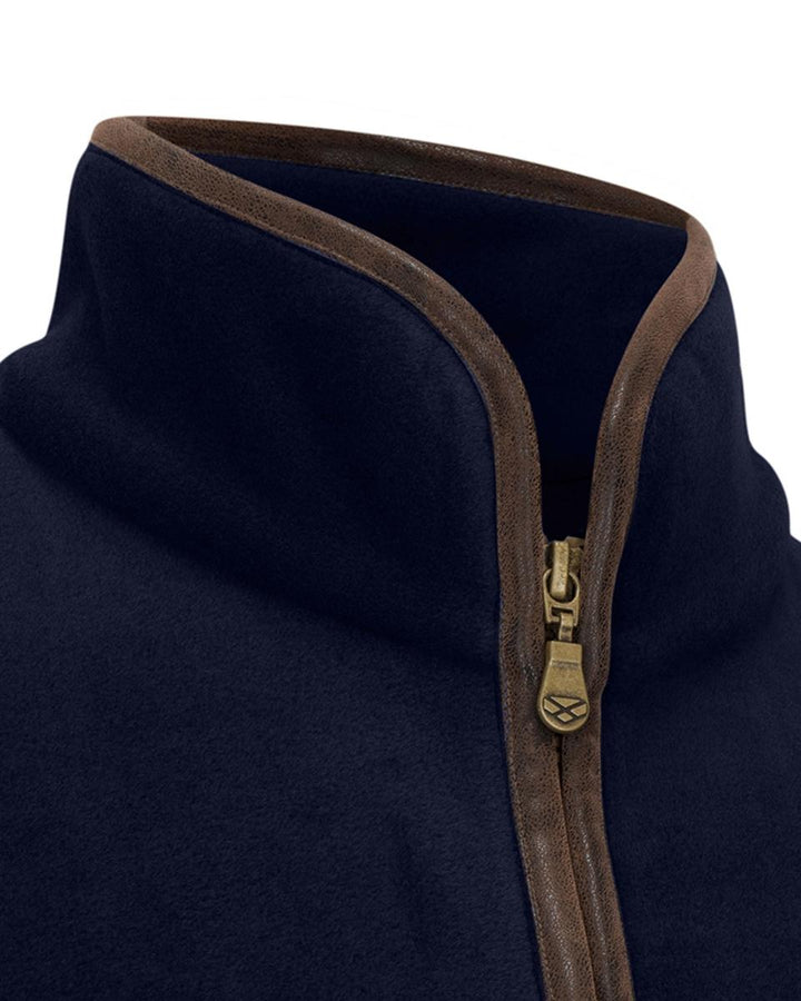 Hoggs of Fife Stenton Ladies 1/4 Zip Fleece - Midnight Navy