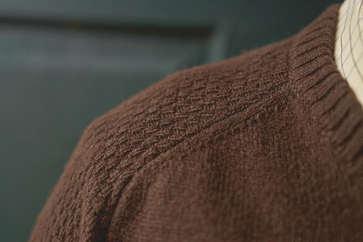 Harkila Vincent merino v-neck pullover Demitasse – view 8