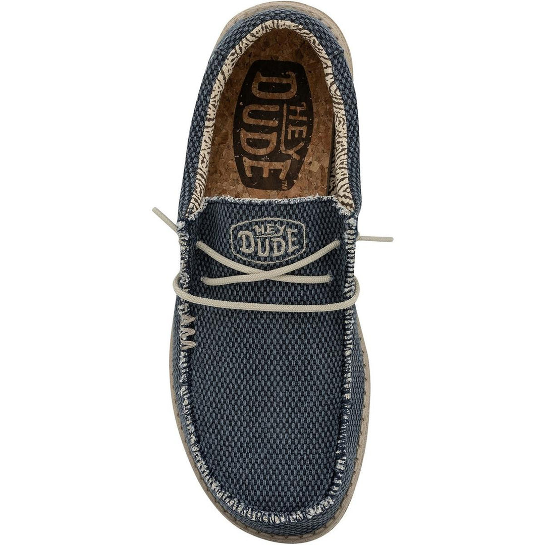 HEYDUDE Wally Braided Slip on Shoe Blue Night