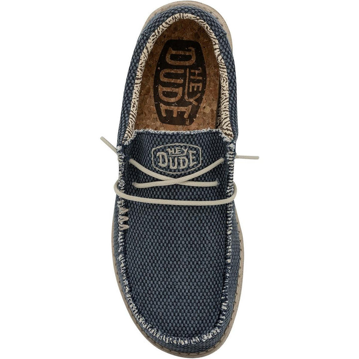 HEYDUDE Wally Braided Slip on Shoe Blue Night