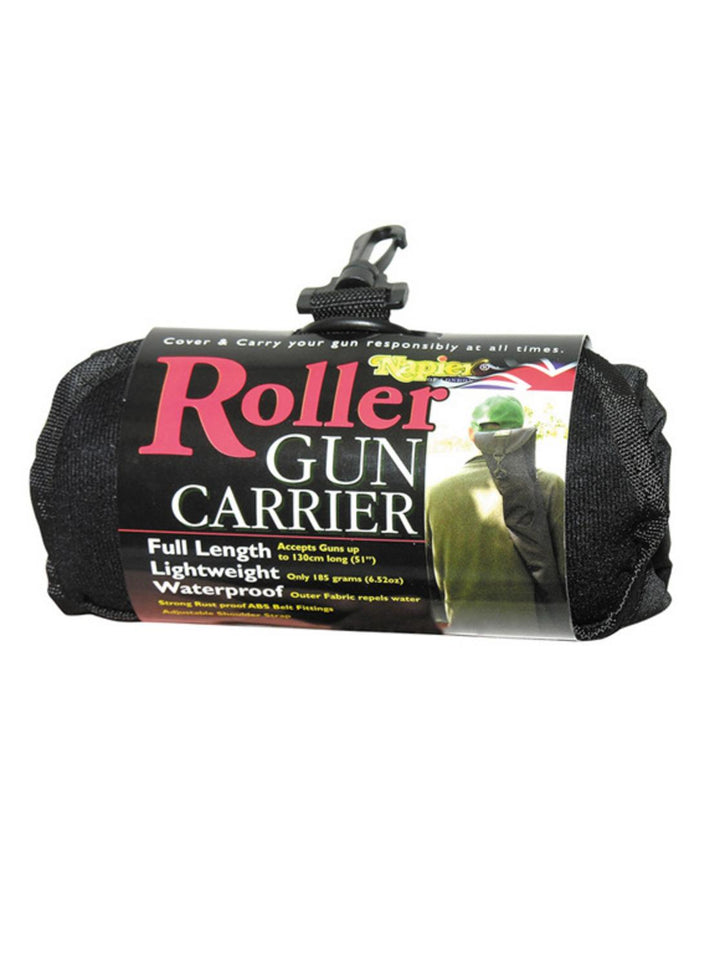 Napier Roller Shotgun Carrier - Rolls up suitable enough to hang from a belt loop., Weighs only 185g and can take upto 130cm long
