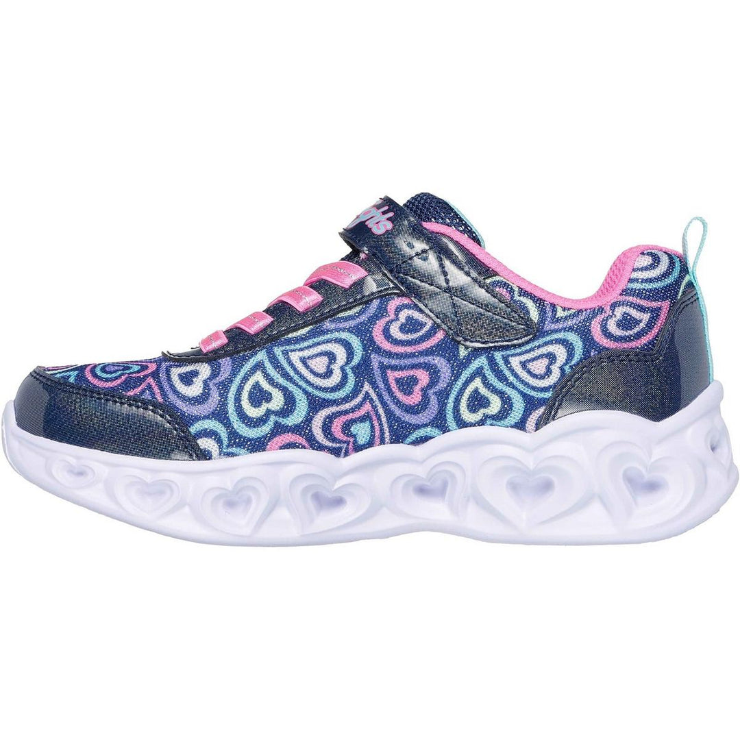 Skechers Heart Lights Boogie Love Trainers Navy/Multi