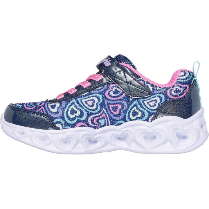 Skechers Heart Lights Boogie Love Trainers Navy/Multi