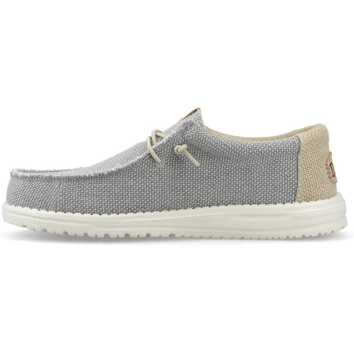 HEYDUDE Wally Braided Slip on Shoe Flannel Grey/Olive