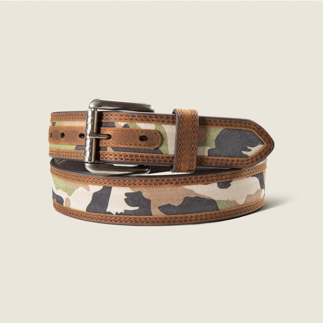 Ariat Mens Work Camo Inlay Belt Multi