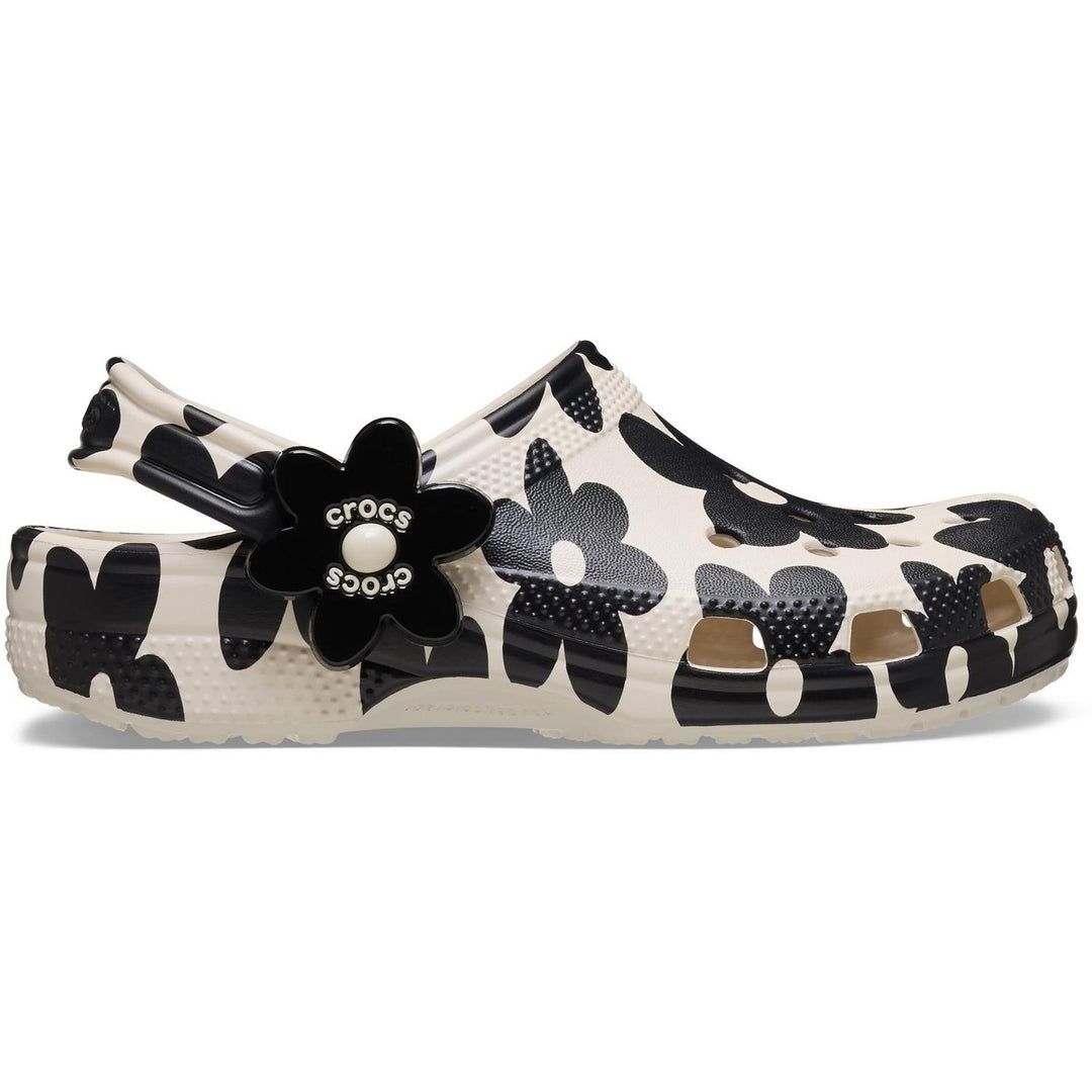 Classic Pop Petals Clog Kid Summit White/Black