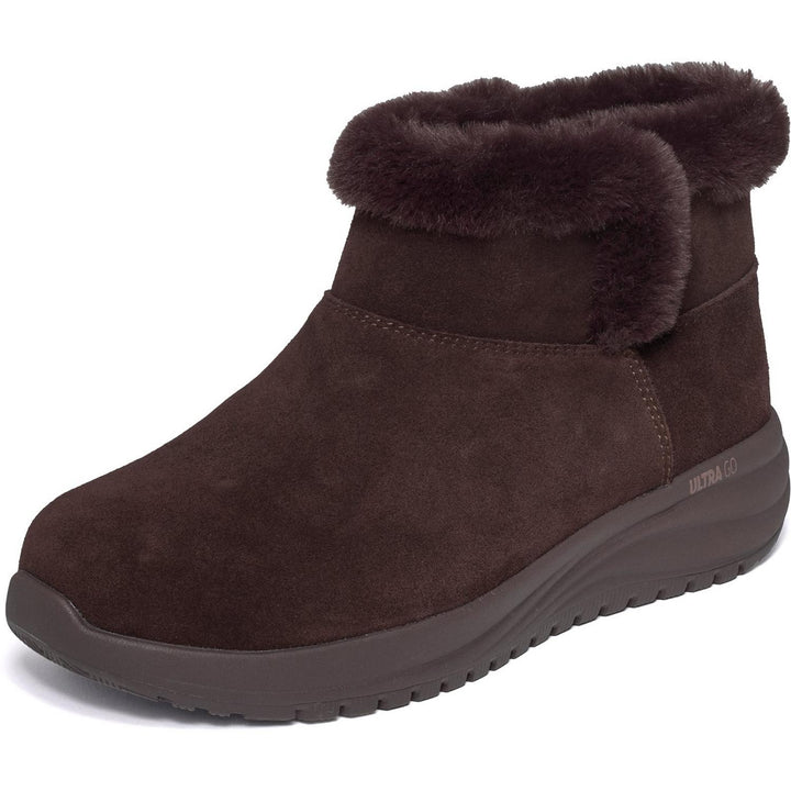 ON-THE-GO STELLAR COZY STEP Dark Brown Suede
