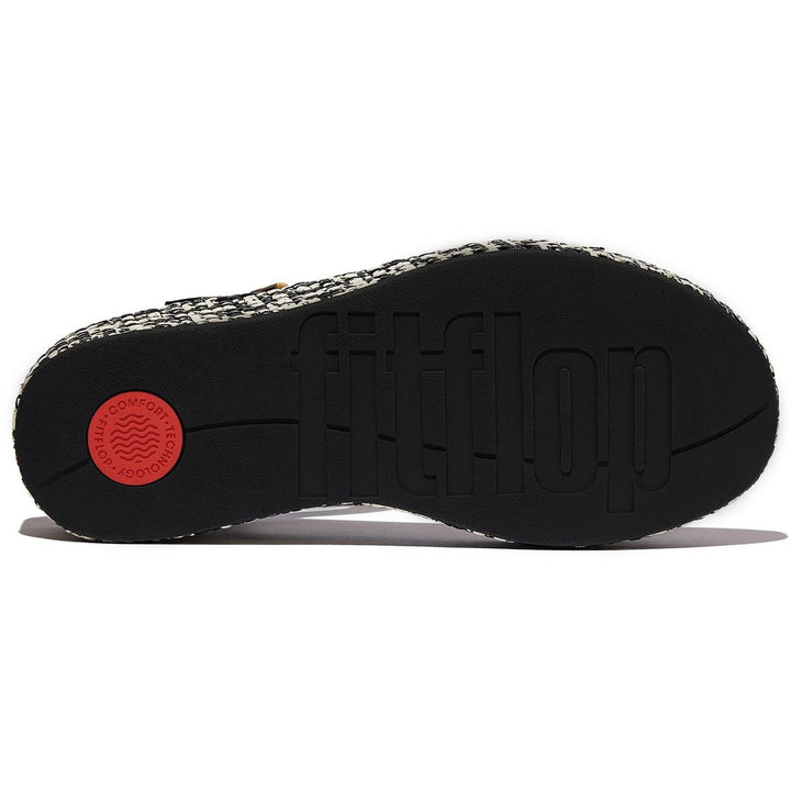 Fitflop Platfforms Wedge Sandal Black/Ivory