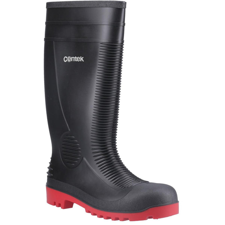 Centek FS340 Safety Wellington Black/Red