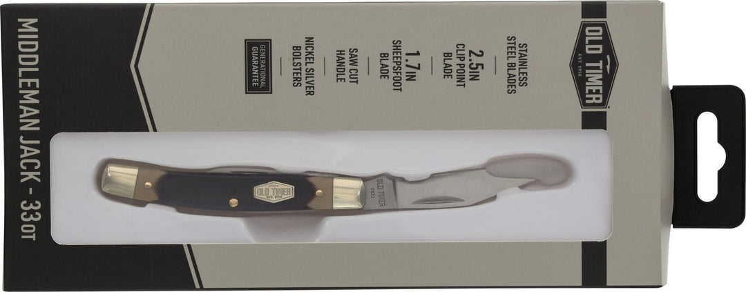 Old Timer Middleman Jack 2 Blade Folding Knife 2.4 Inch Blade /