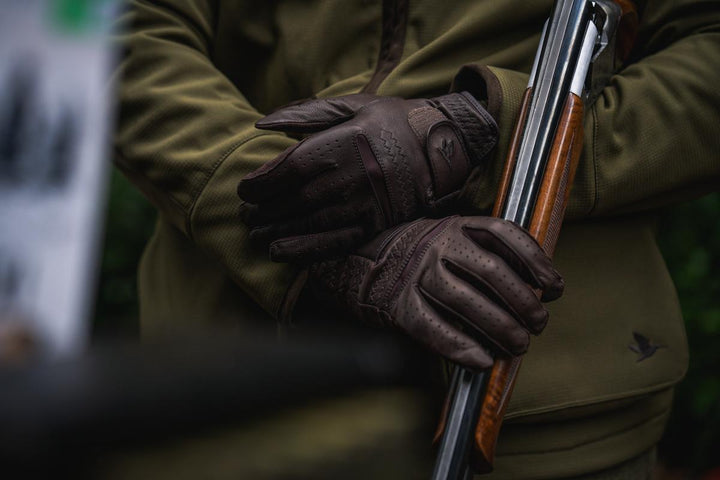 Seeland Aim Shooting Gloves Chocolate Torte