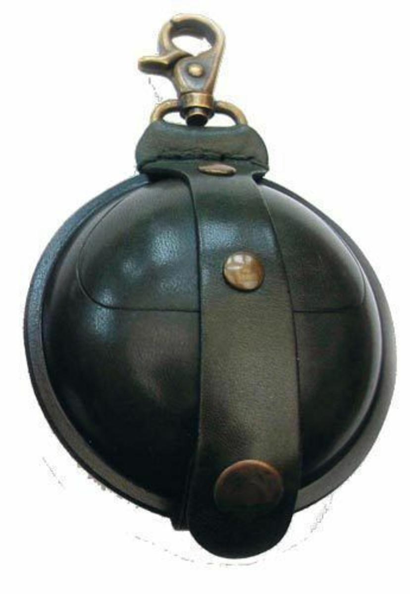 Wilkins Hard Leather Airgun Pellet Pouch - Black