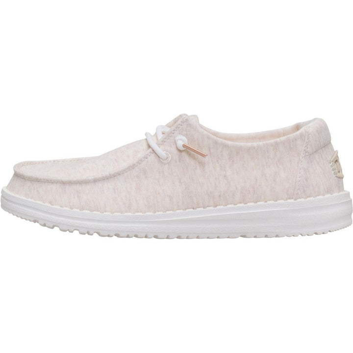 HEYDUDE Wendy Stretch Jersey Slip on Shoe Oatmeal