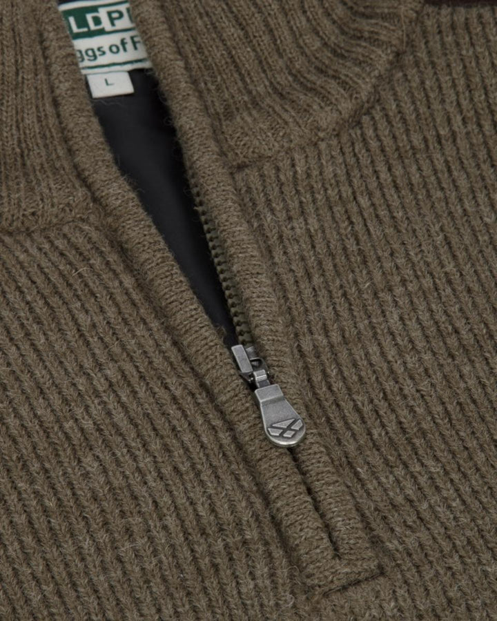 Hoggs of Fife Hebrides II Zip Neck Windproof Pullover - Mead