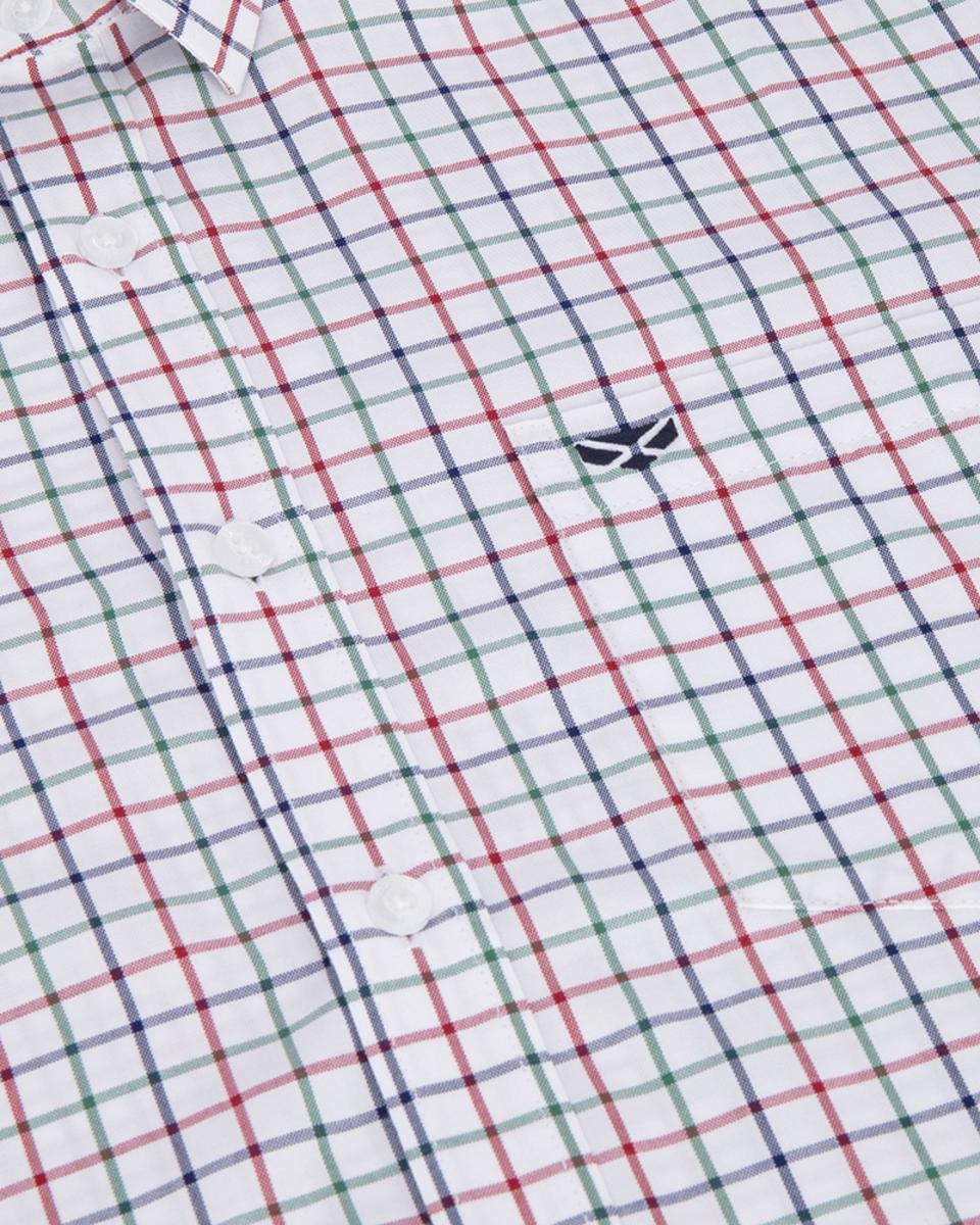 Hoggs of Fife Fernie Bamboo Shirt - Green/Red/Navy