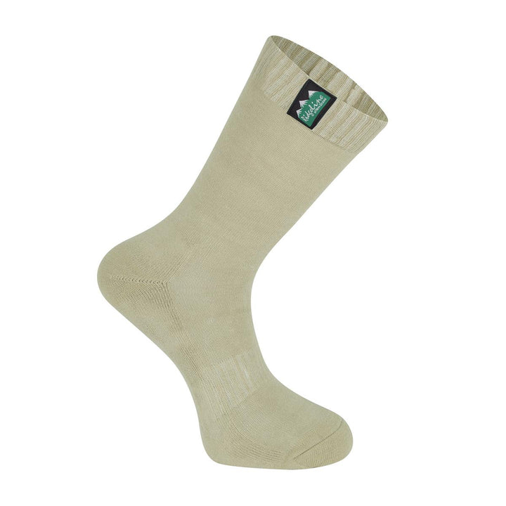 Ridgeline Ridgeline Cotton Work Socks Mid Length - Olive Multi
