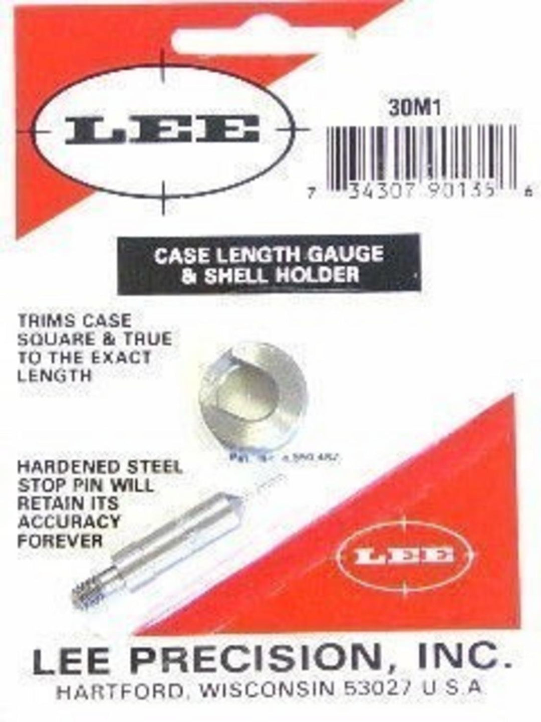 Lee Precision 30 M1 Carbine Case Length Gauge and Shell Holder
