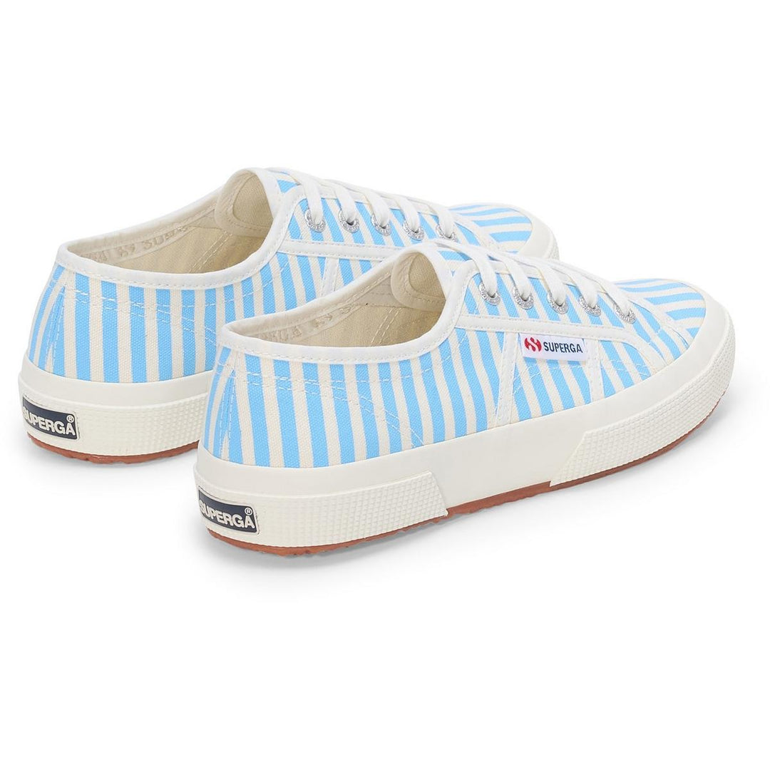 Superga 2750 Stripes Print Shoe Off White/Azure