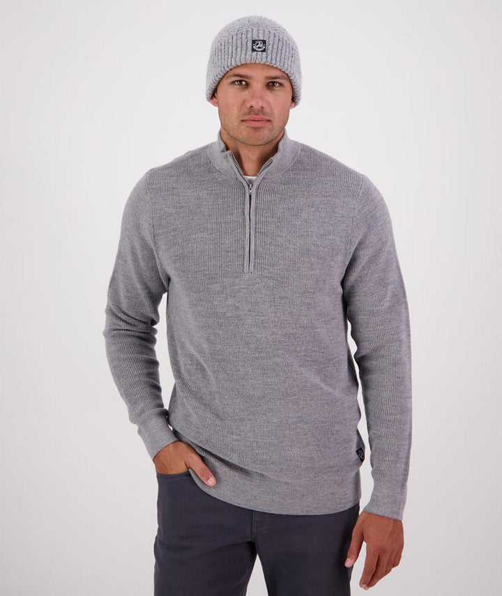 Swanndri Men's Otahu River Quarter Zip Merino Knit