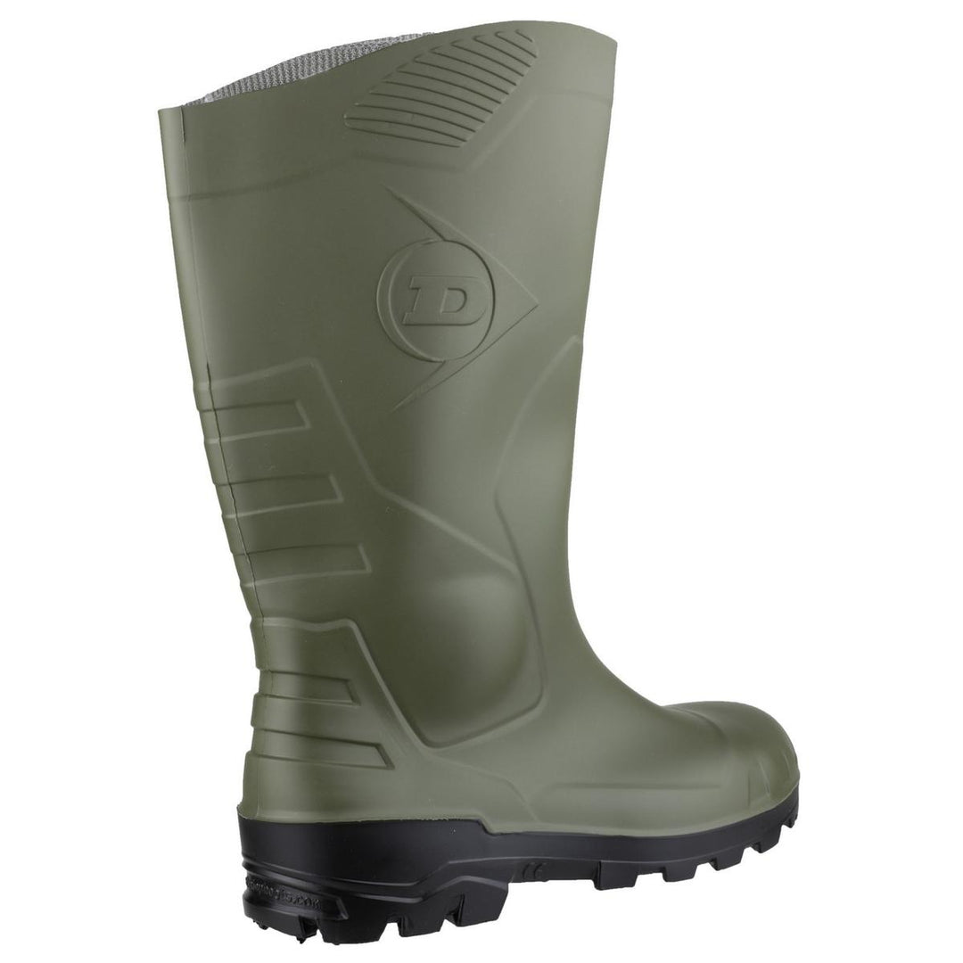 Dunlop Devon Full Safety Wellington Green/Black