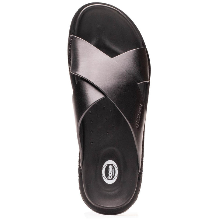 Drift Cross Strap Sandal Black