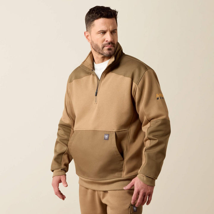 Ariat Mens Rebar Workman Duracanvas 1/4 Zip Sweatshirt – view 3