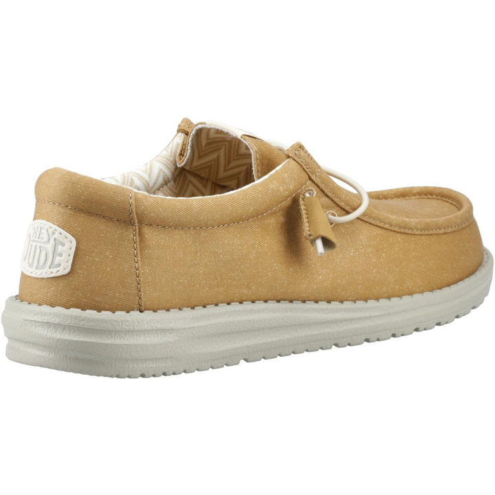 HEYDUDE Wally Canvas Shoe Cumin Brown/Stone Grey