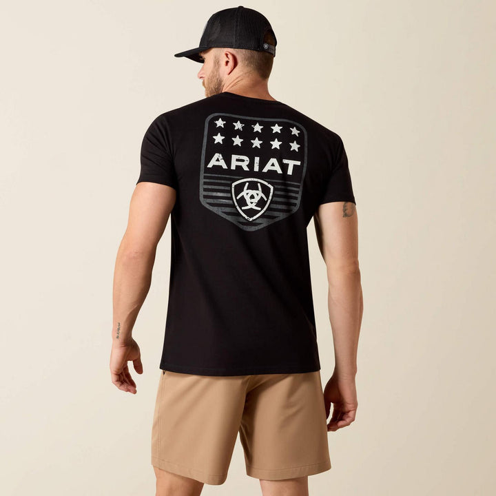 Ariat Mens Ariat Stripe Patriotic Badge T-Shirt – view 3