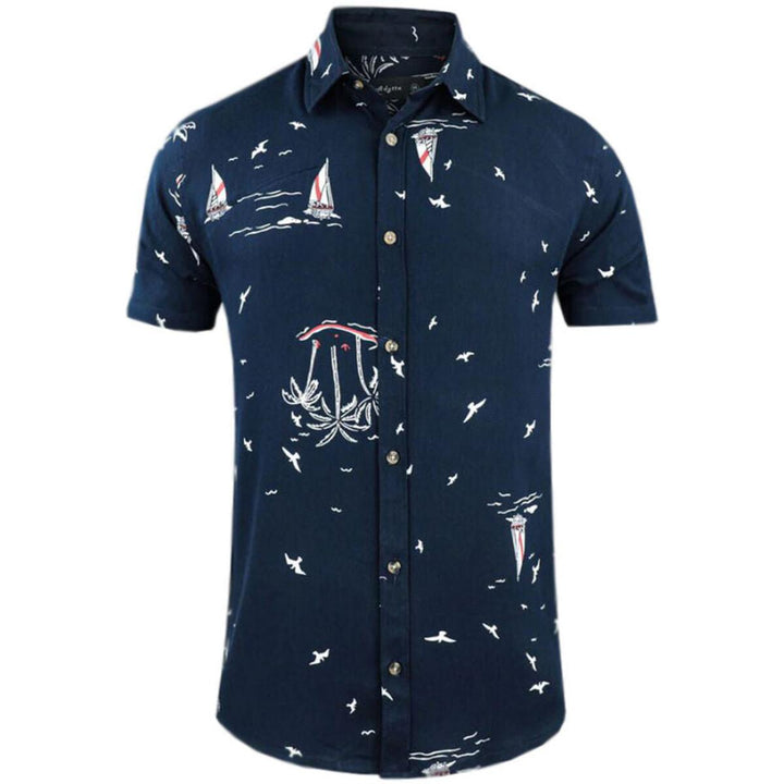 ek Wholesale Men's Hawaiian Printed Viscose Shirts