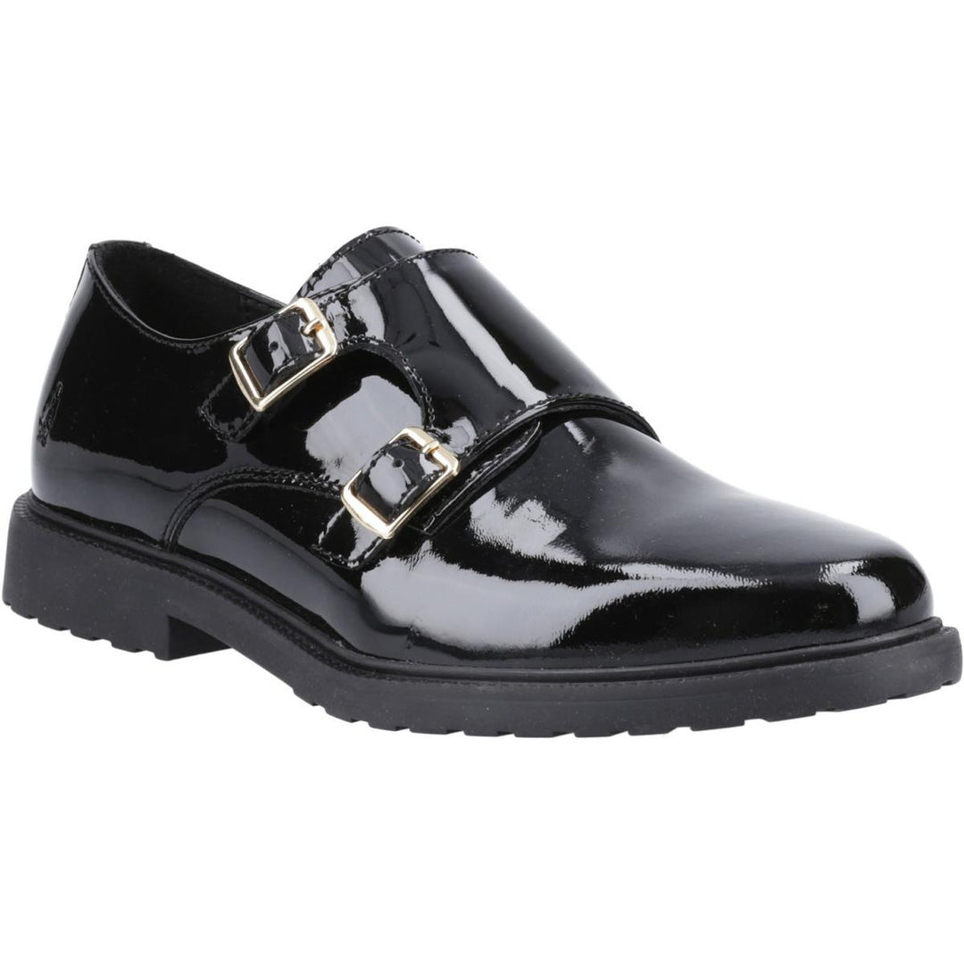 Hush Puppies Verity Monk Shoe Black Patent