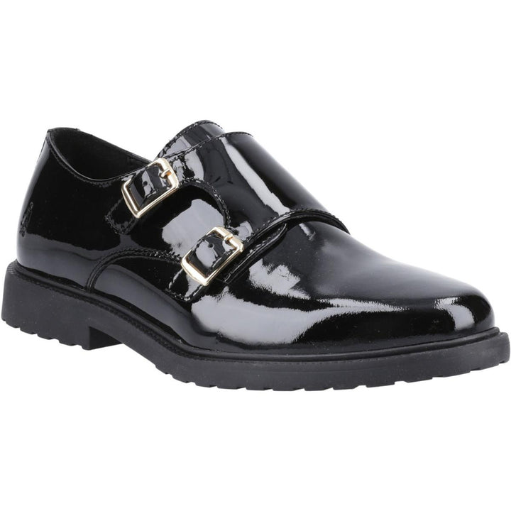 Hush Puppies Verity Monk Shoe Black Patent