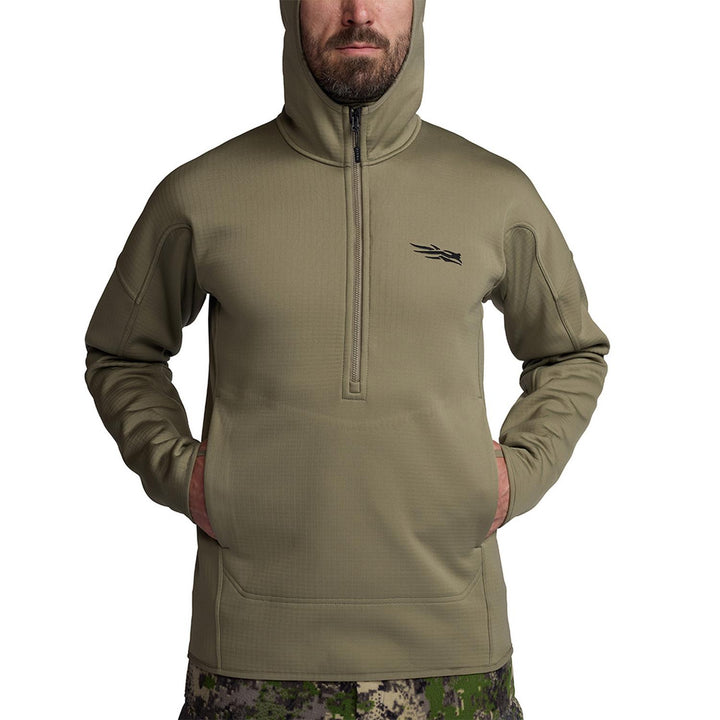 Solace Hoodie - Dark Green Sage – view 4