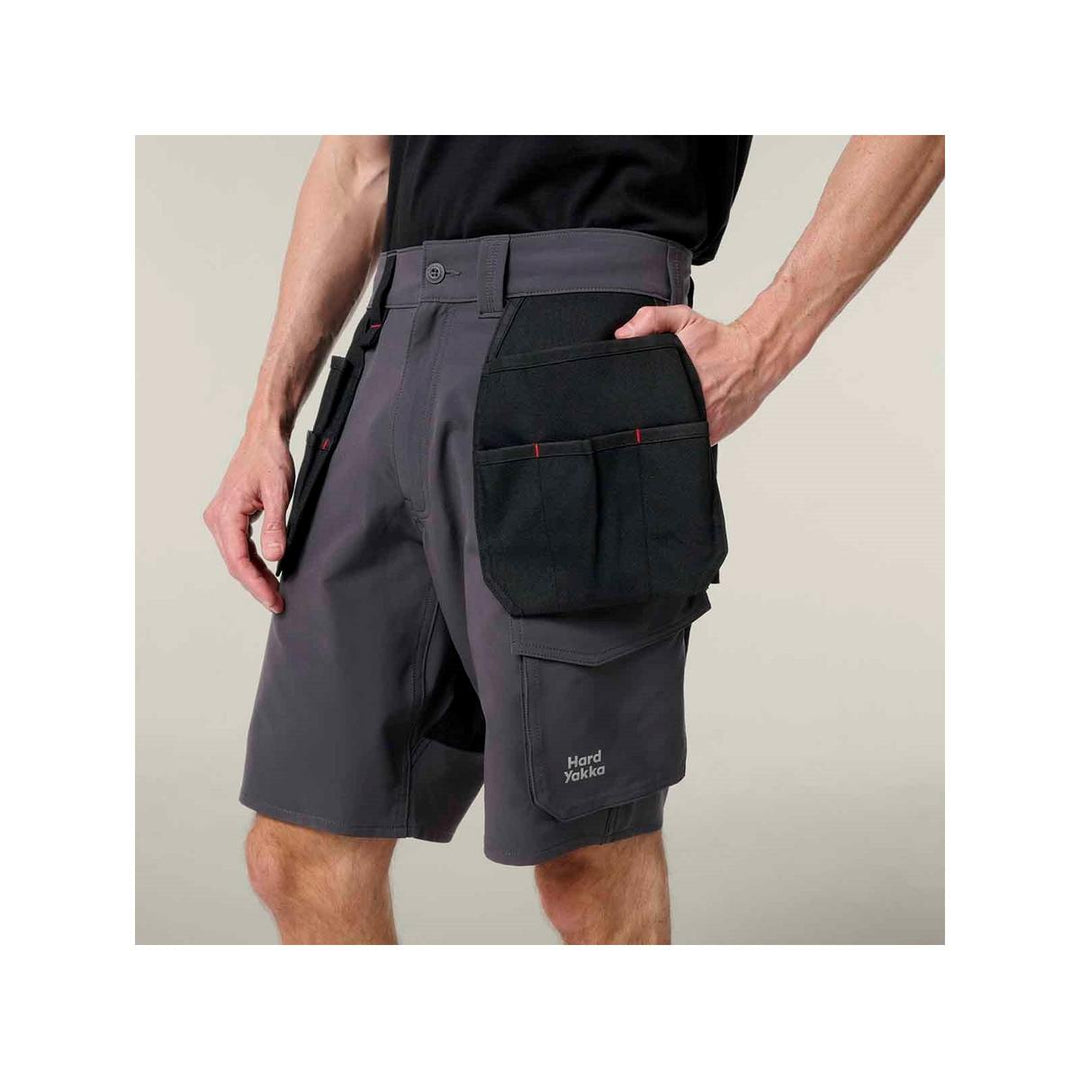 Hard Yakka Toughmaxx Lite Holster Pocket Short Graphite – view 5