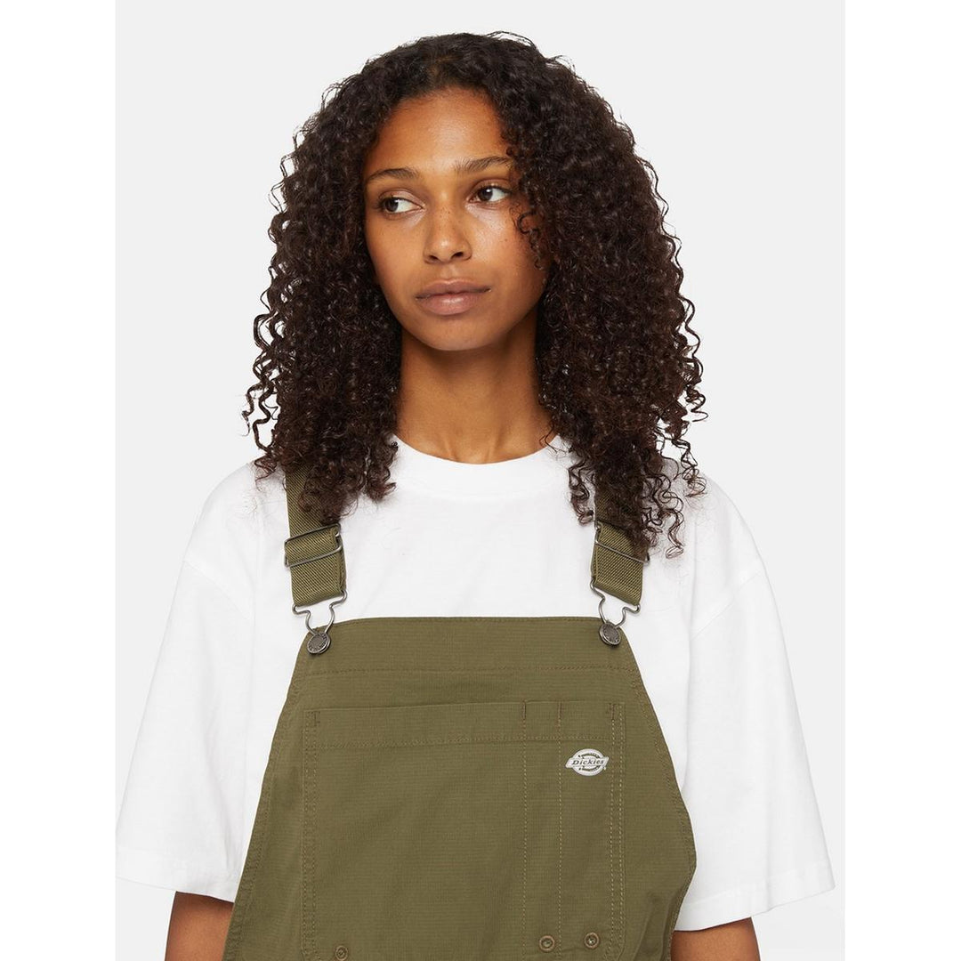 Dickies Protective Bib Rinsed Military Green