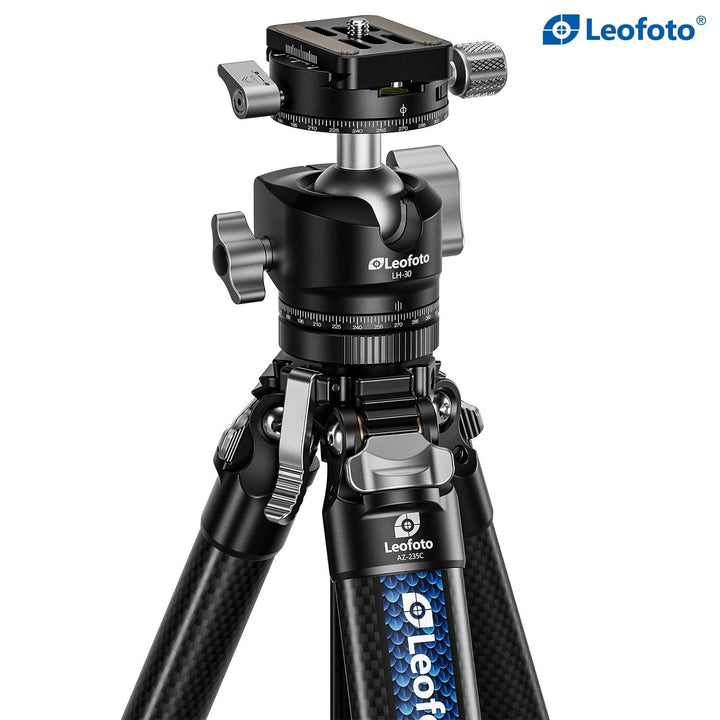 Leofoto Azure AZ-235C Carbon Travel Tripod with LH-30R Head