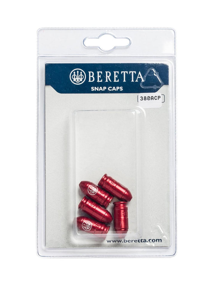 Beretta Pistol Snap Caps .380 Auto Dummy Rounds – Red (x5) – view 3