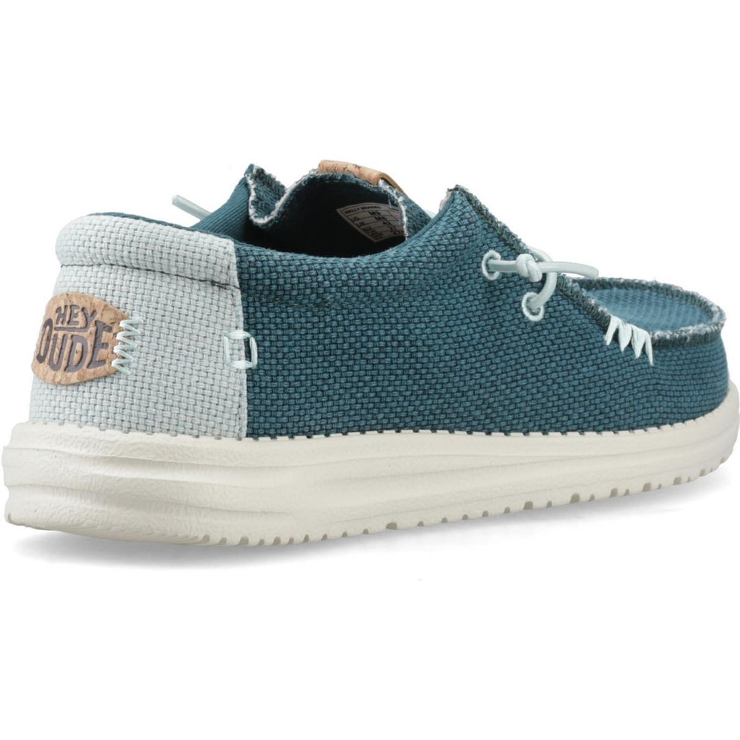 HEYDUDE Wally Braided Slip on Shoe Deep Green/Harbor