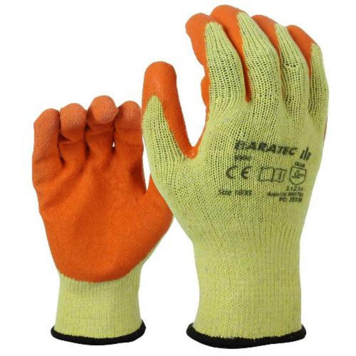 Baratec Latex Gripper Gloves Wet & Dry Grip EN388 - 12 Pack
