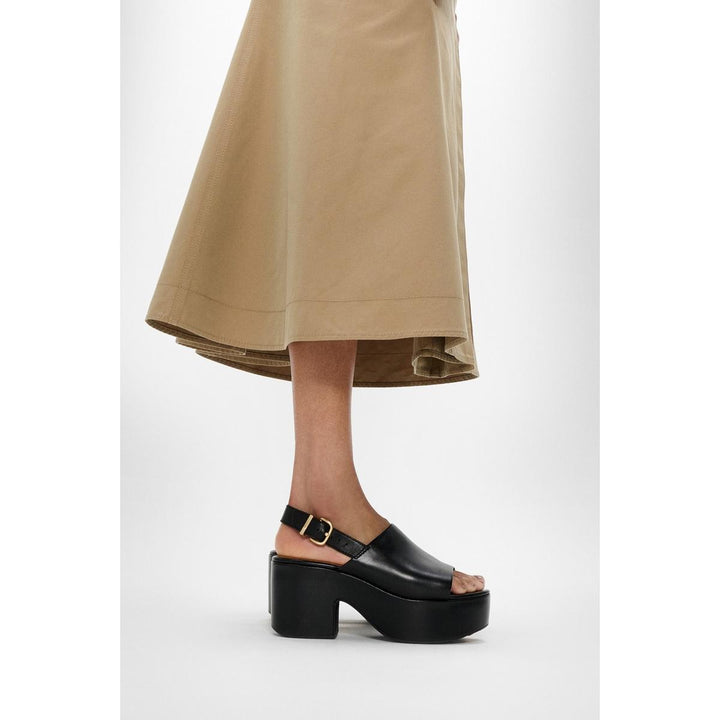 Fitflop Platfforms Heeled Backstrap Sandal Black