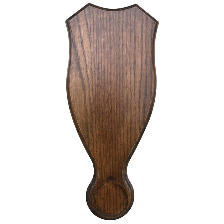 BushWear Solid Oak Roe Skull Shield - Medal Inlet