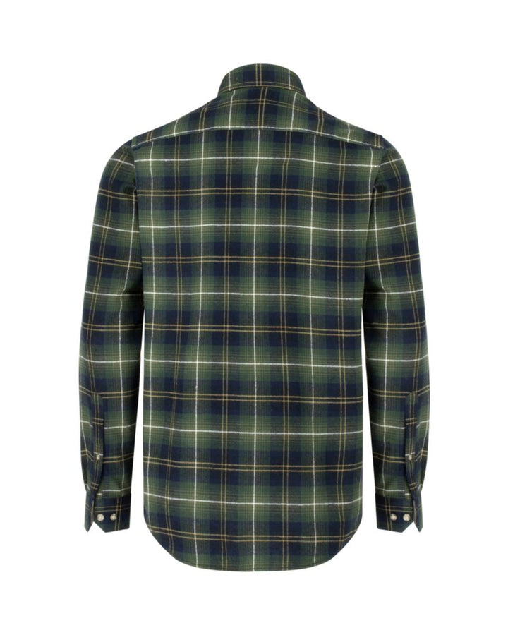 Hoggs of Fife Pitmedden Flannel Shirt - Green Check