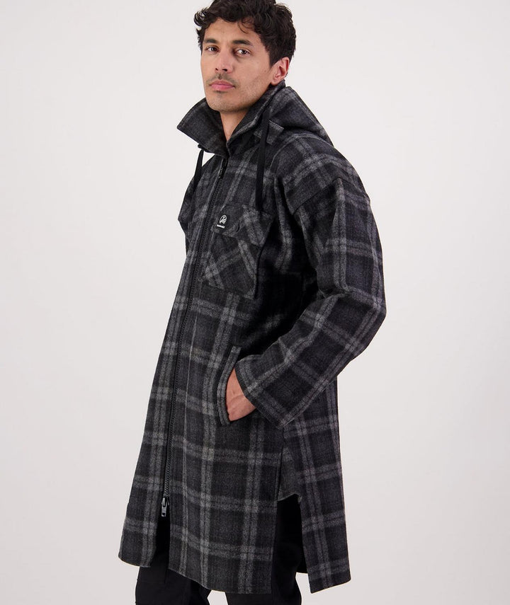 Swanndri Men's Mosgiel Wool Bushshirt with Zip-up Front