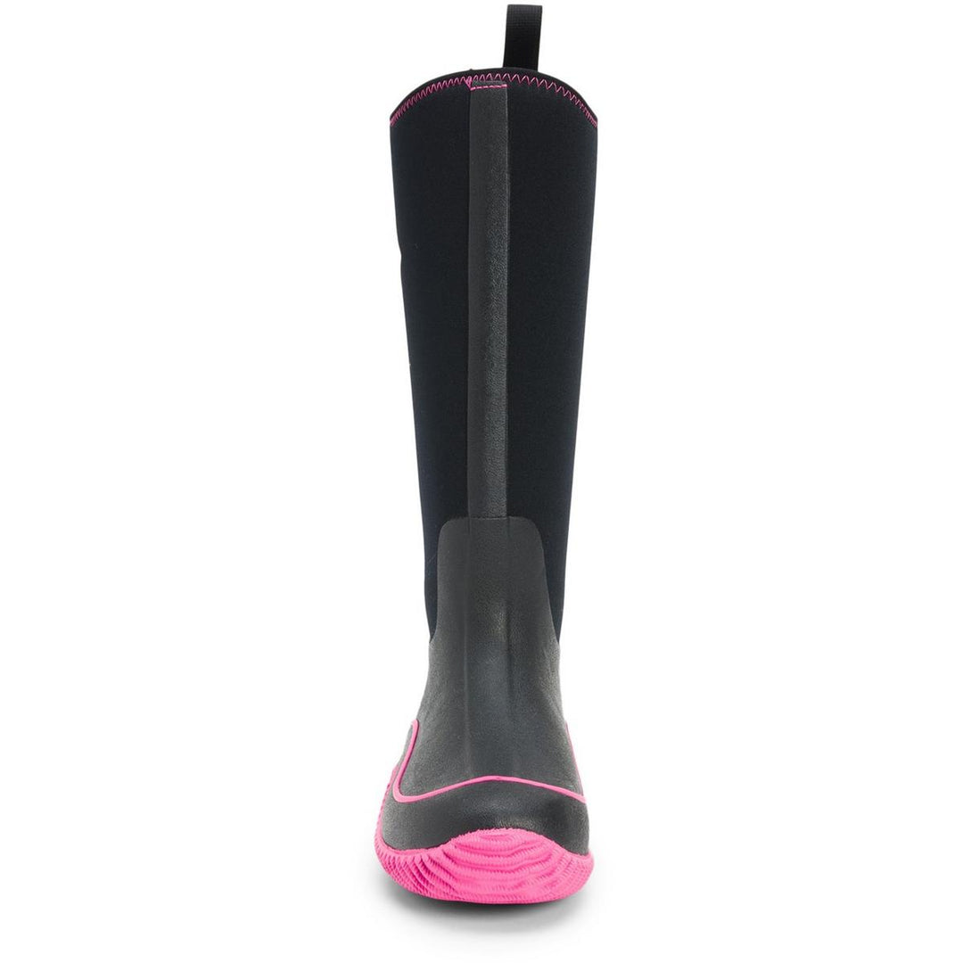 Muck Boots Hale Pull On Wellington Boot Black/Pink