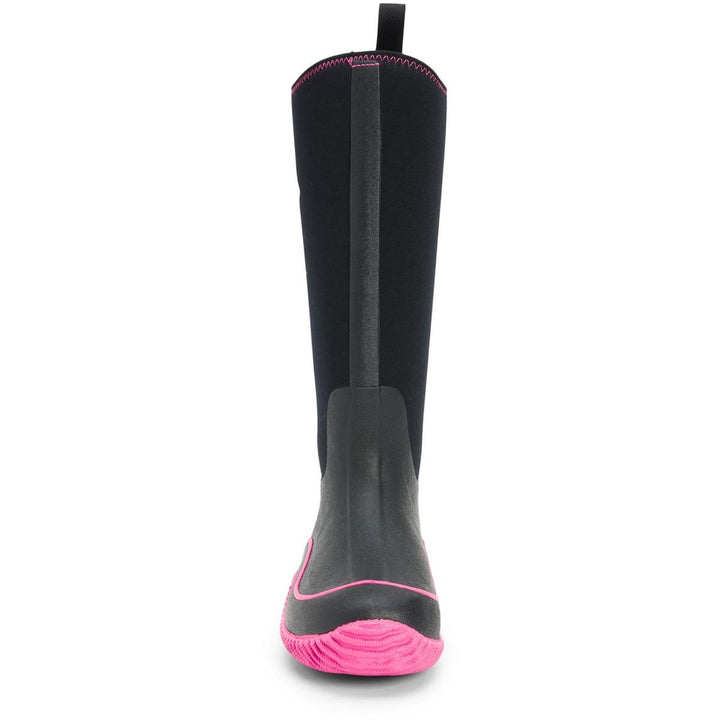 Muck Boots Hale Pull On Wellington Boot Black/Pink