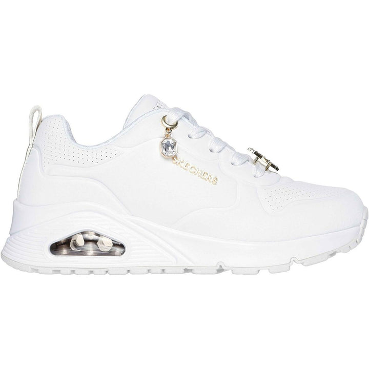 Skechers Uno Gen1 Trendy Jewels Trainer White/Gold