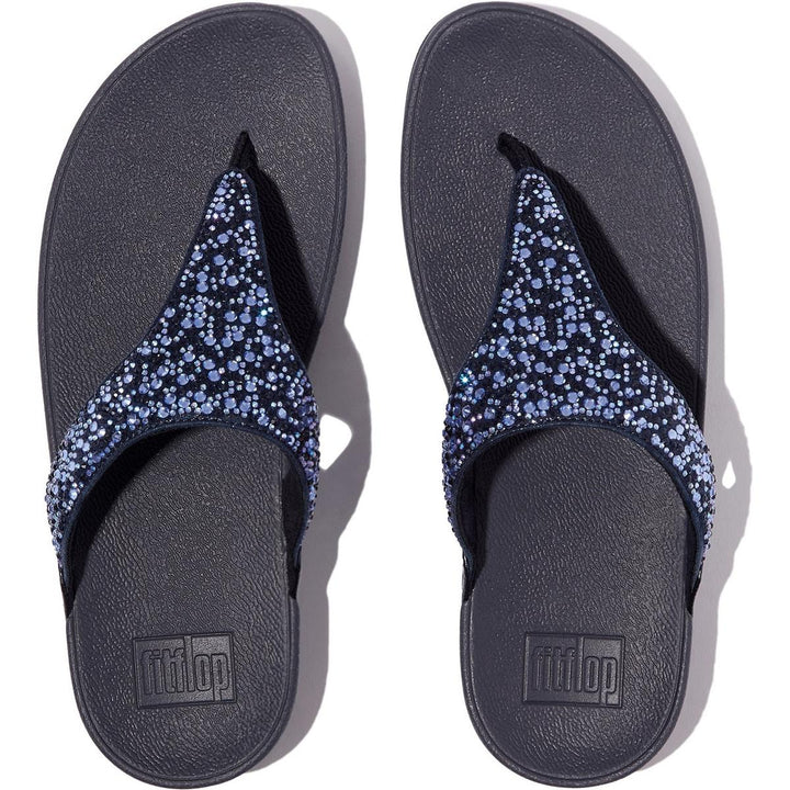 Fitflop Lulu Toe Post Hotfix Sandal Midnight Navy